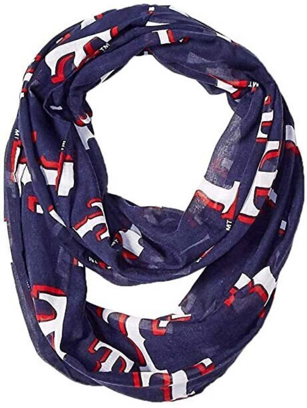 Texas Rangers FOCO MLB unisex-adult Repeat Print Pr Infinity Scarf Face Mask NWT